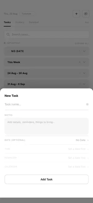 Tickweek screenshot 4