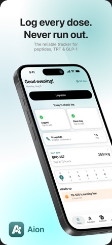 Aion: GLP-1 & Peptide Tracker Screenshot 1 of 5