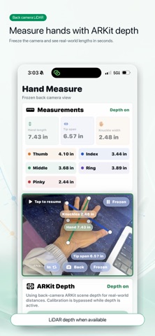Hand Measure: Size & Span Screenshot 5 of 7