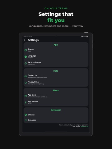 Daily Planner: Routine & Tasks iPad screenshot