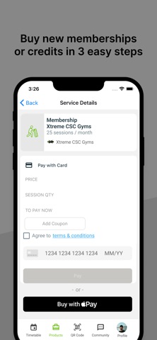 Xtreme CSC Gyms screenshot