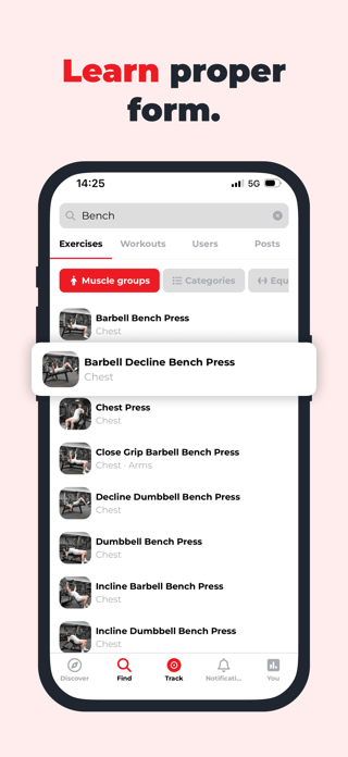 Gymble Workout Tracker Gym Log Screenshot 4 of 6