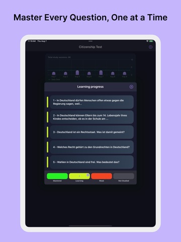 Einbürgerungstest: Citizenship iPad screenshot