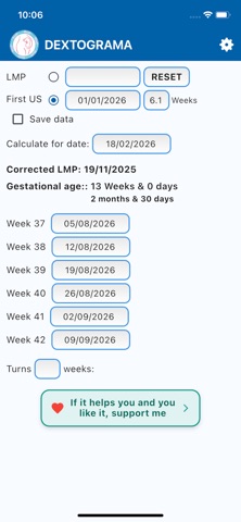 Dextograma iPhone screenshot