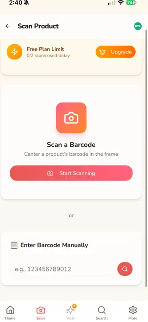 KnowYourFood screenshot 2