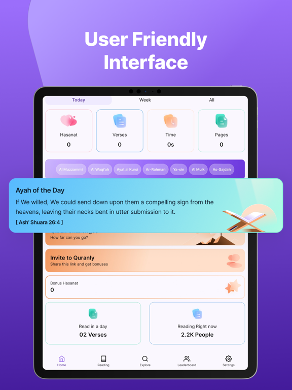 Quran by Quranly iPad screenshot 4 - Book app