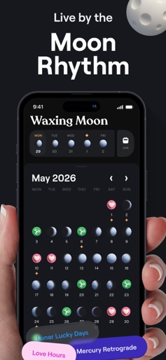 Moonly: Moon Phases & Calendar screenshot
