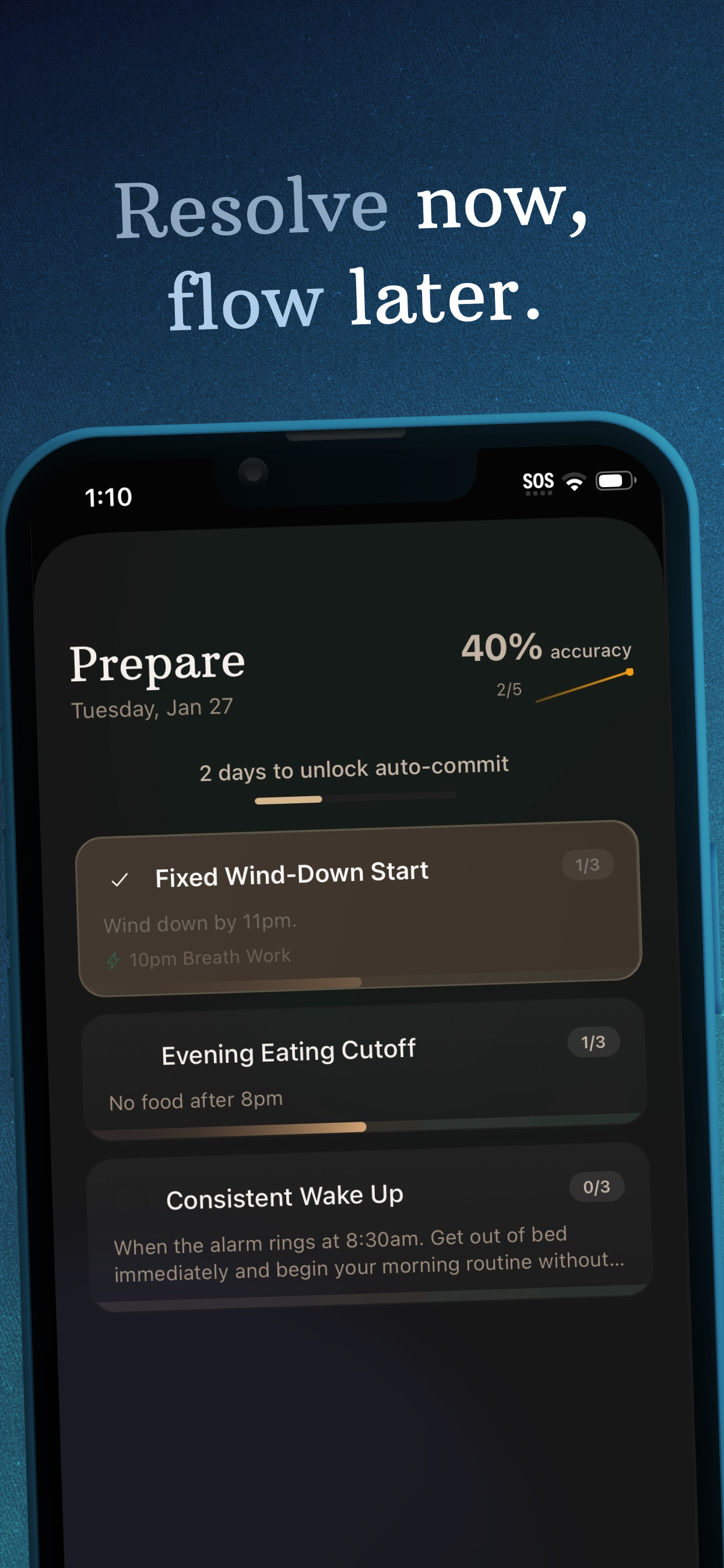 Resolved: Habit & Goal Tracker
