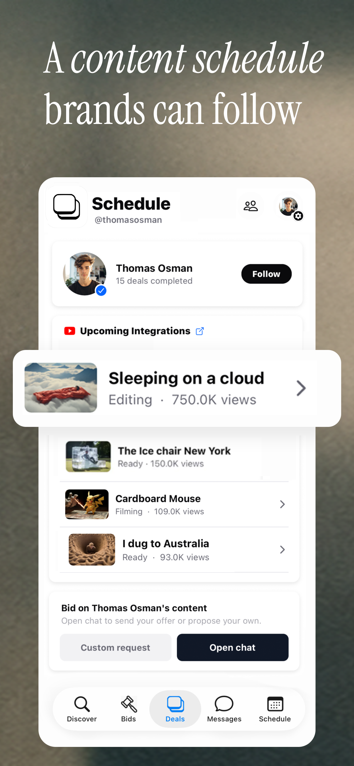 Sponsorly for brand deals screenshot 3