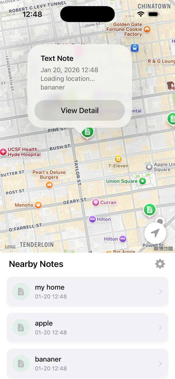 #3. MapNote - Record on the map (iOS) Podle: 锋 刘