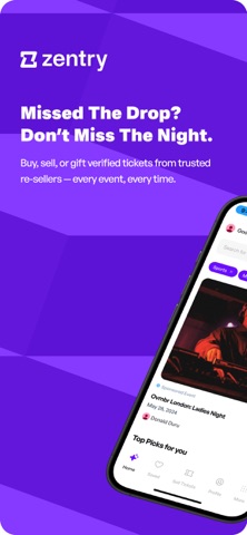 Zentry:  Ticket Reselling iPhone screenshot
