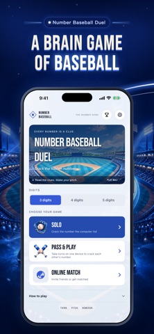 Number Baseball Duel - Puzzle screenshot 2