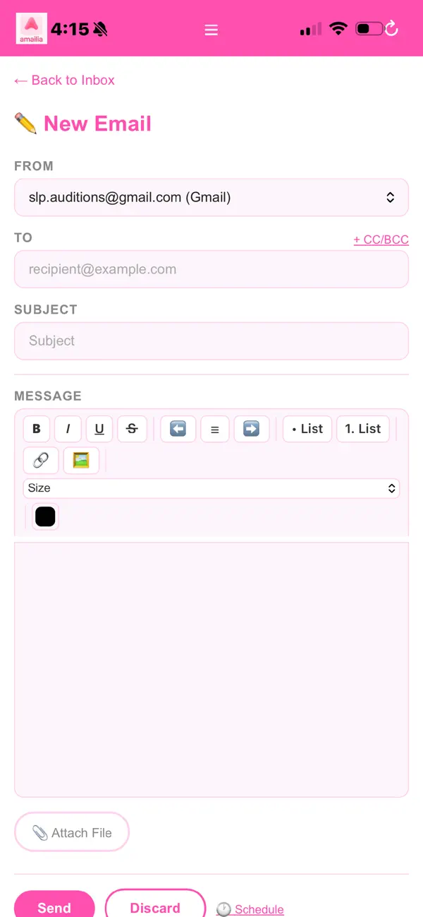 Screenshot #1 pour Amailia – Unified Email Inbox