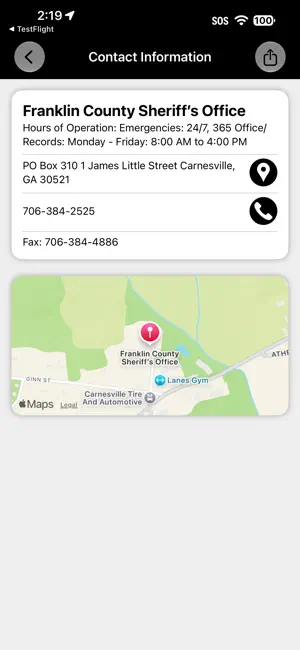 Franklin County Sheriff, GA screenshot 2