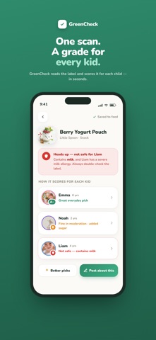 GreenCheck Ingredient Scanner screenshot