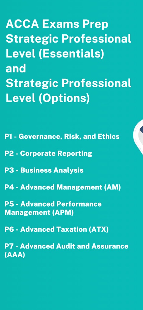 ACCA (P1-P7) Prep - Education App | MWM