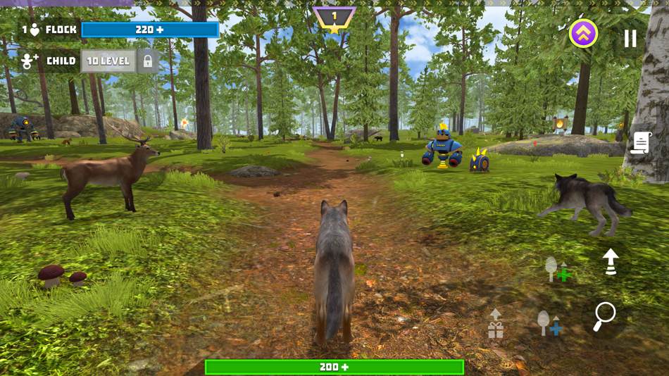 #1. Wolf Hero: Animals vs Robots (iOS) Podle: Sergei Logvinov