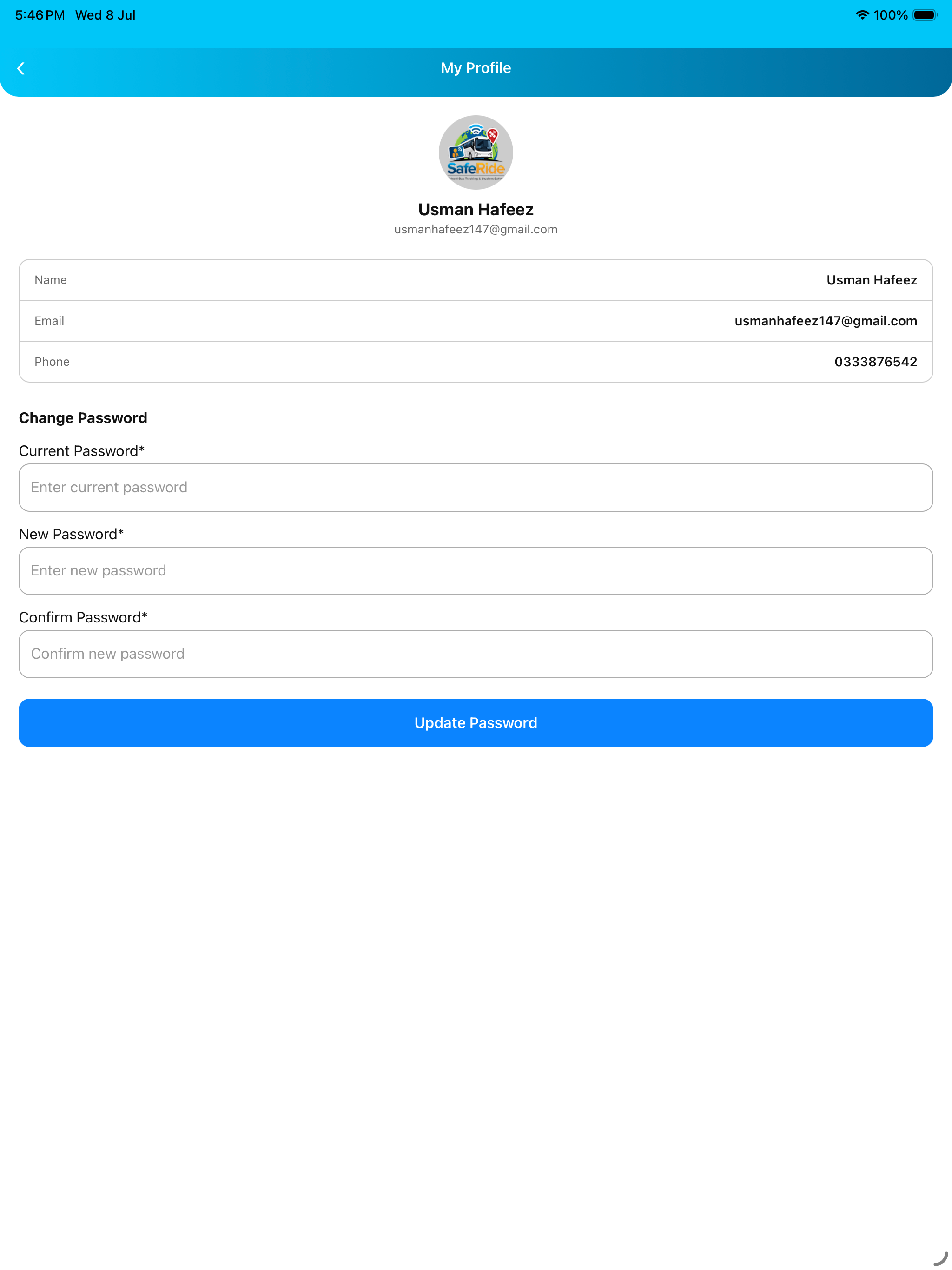 SafeRide Parent screenshot 11