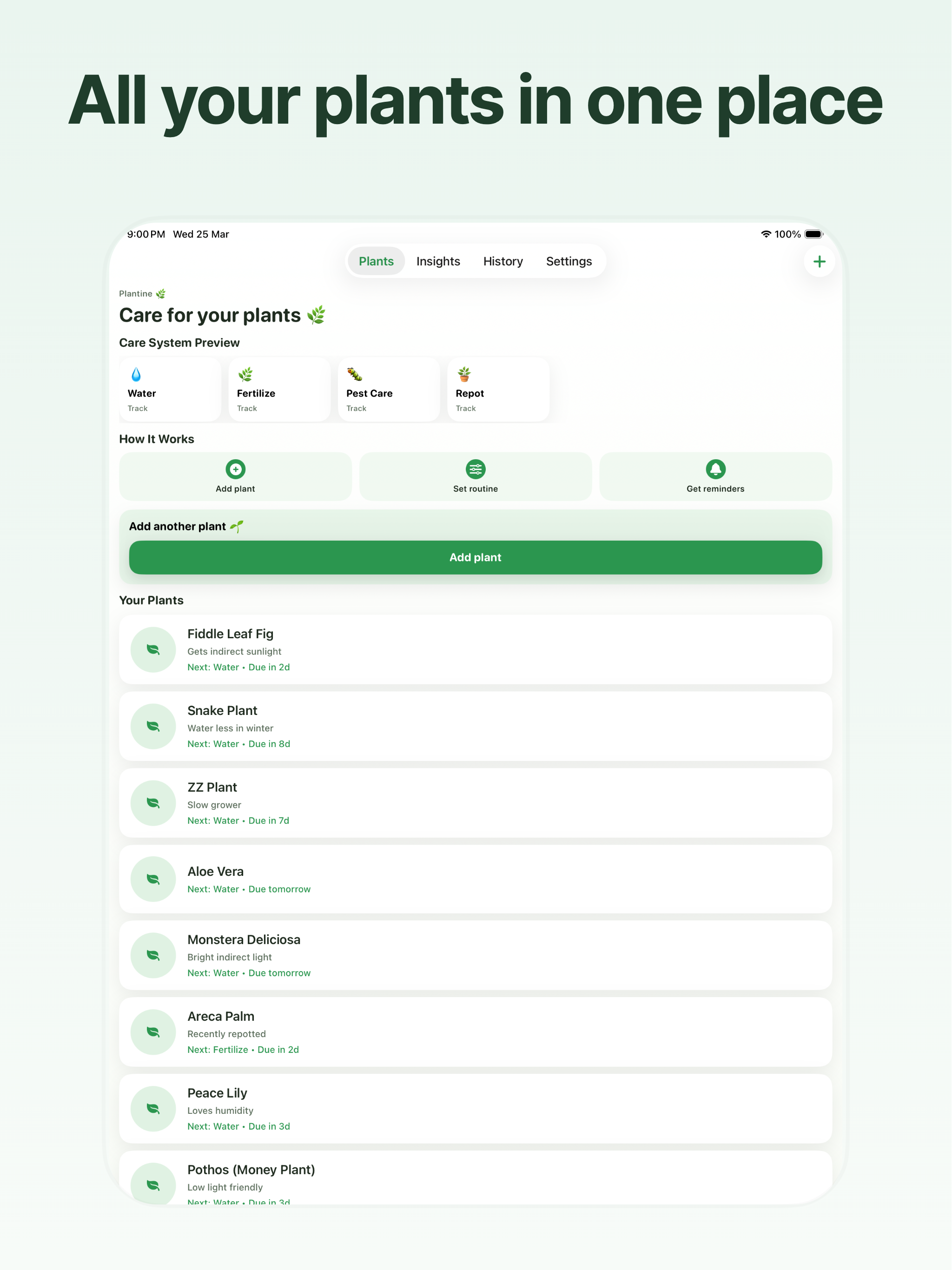 Plantine: Watering Reminder screenshot 8