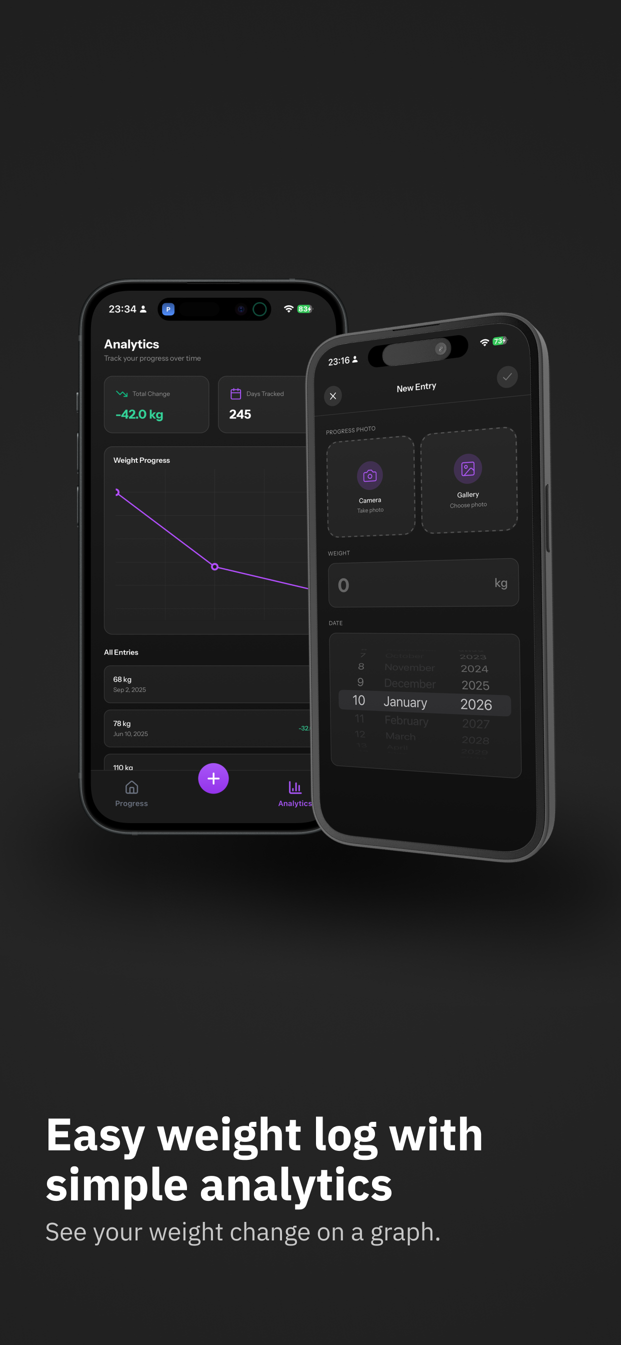 Visual Weight Tracker