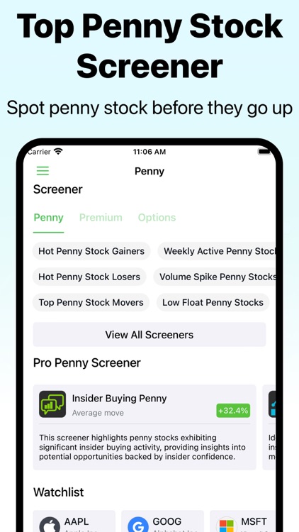 Penny Stocks, Market Screener