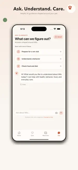 Pet Care Tracker - ClawMate screenshot 2
