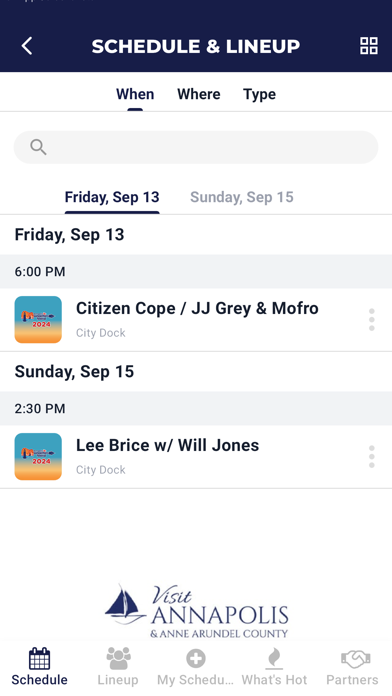 Annapolis Songwriters Festival Screenshot