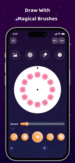 Скриншот Magic Wheel - Spin Art Drawing на iPhone 6