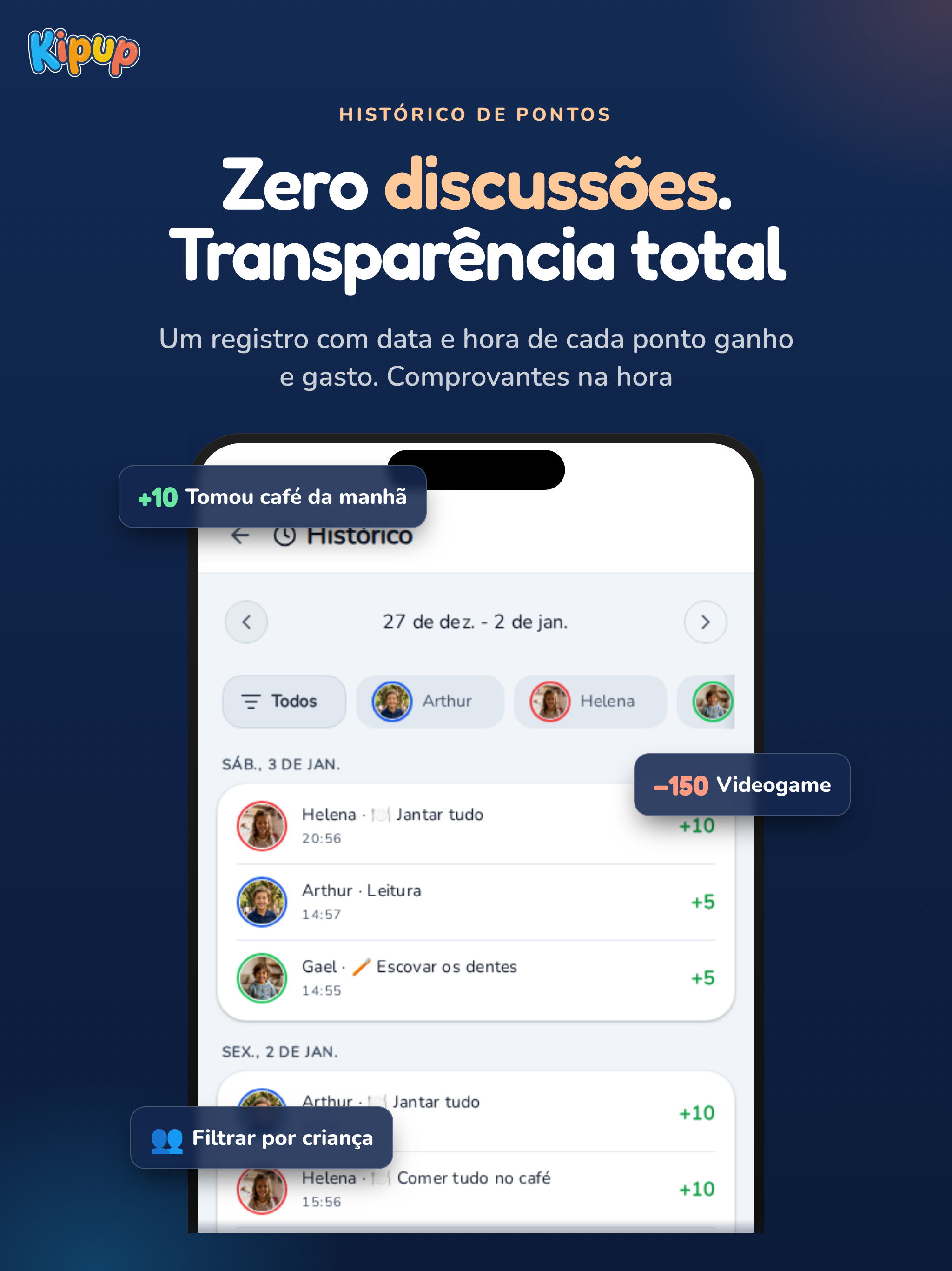 Kipup: Rotina Infantil