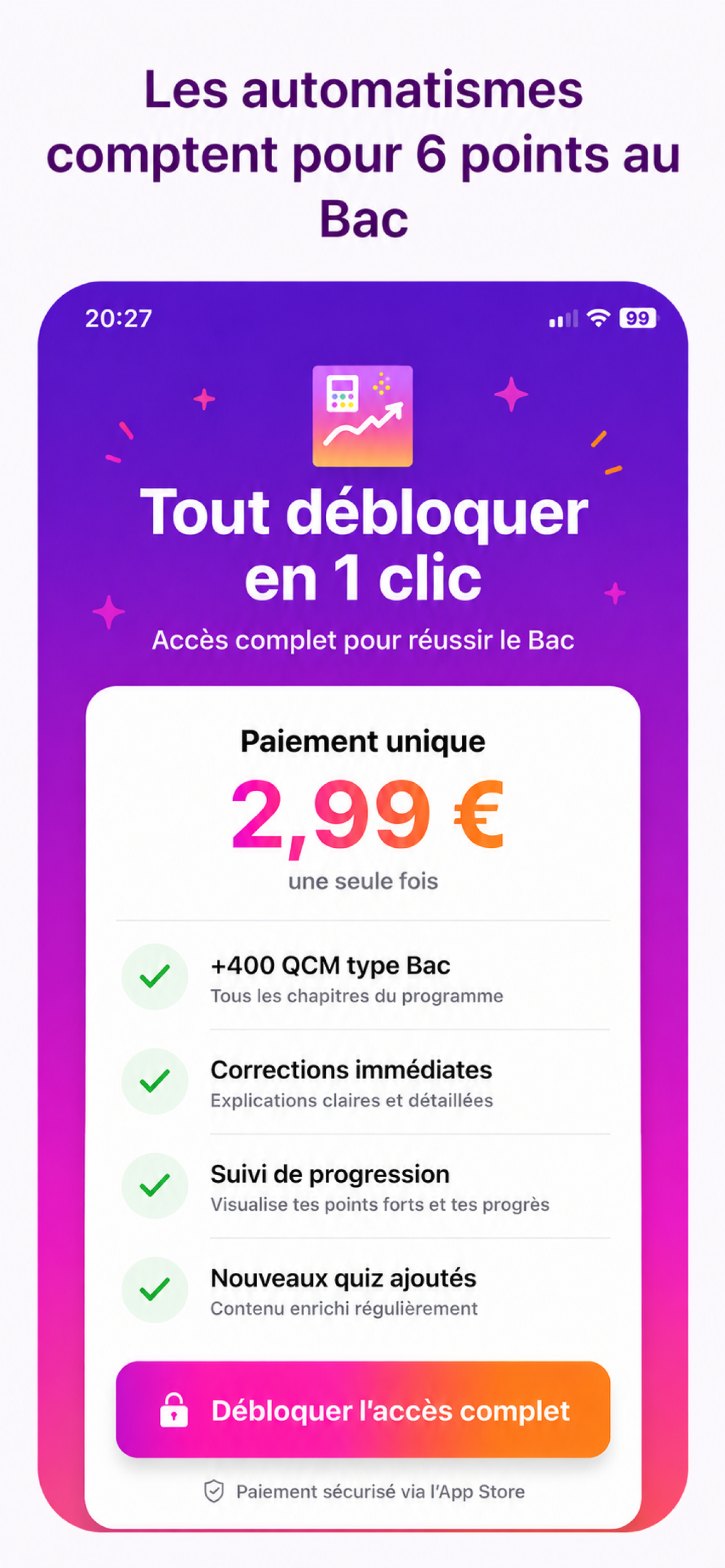 Bac Maths première