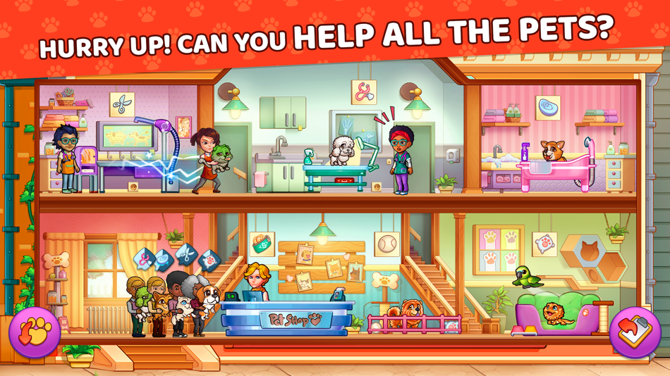 #6. Pet Shop Fever Time Management (iOS) 由: Tapps Games - Jogos Eletronicos