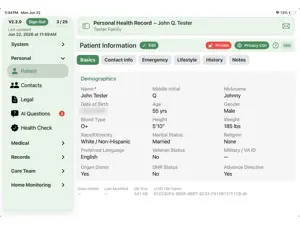 PHR Health Records screenshot 2