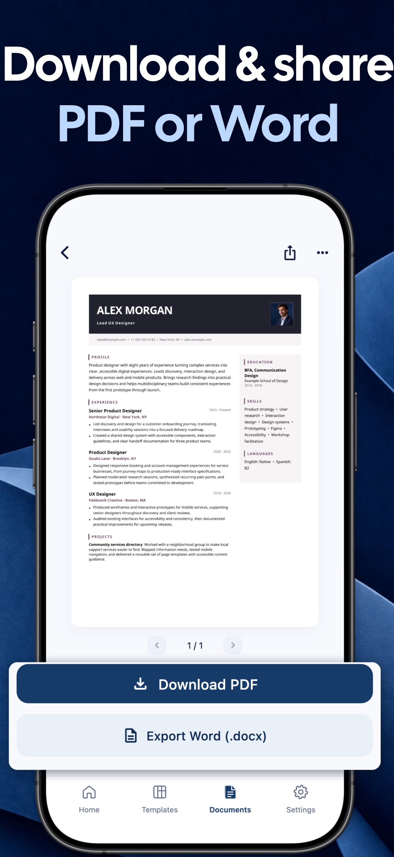 Screenshot 5 of CV Maker, Resume & AI: CVura