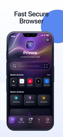 Privora: Private AI Browser Screenshot 1 of 5