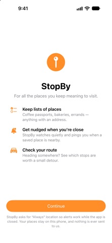 StopBy — Place Reminders Screenshot 1 of 7