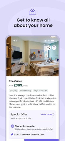 Student.com: college housing iPhone screenshot