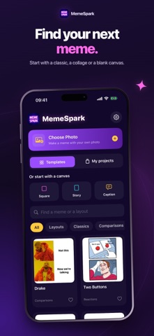 MemeSpark: Meme Maker Screenshot 1 of 5