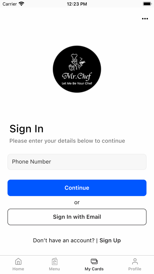 #6. Mr. Chef Card (iOS) Podle: Thin Zarni Zaw