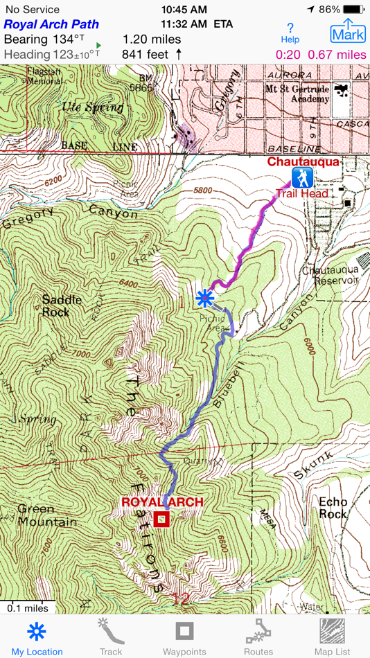 #1. iHikeGPS : Classic Topo Maps (iOS) 由: James Associates Inc.