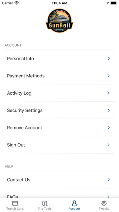 SunRail Mobile Screenshot