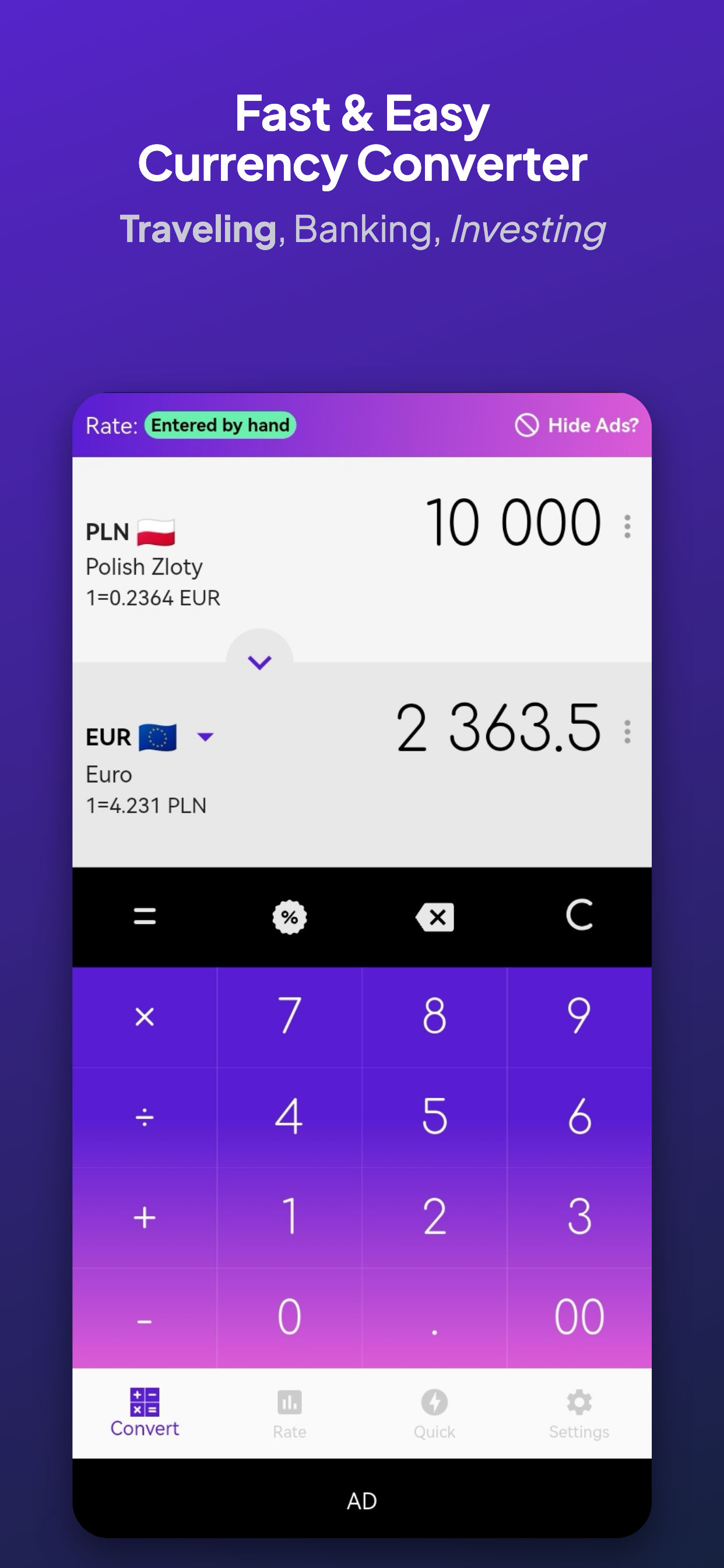Fast Belizean BZD converter screenshot 3