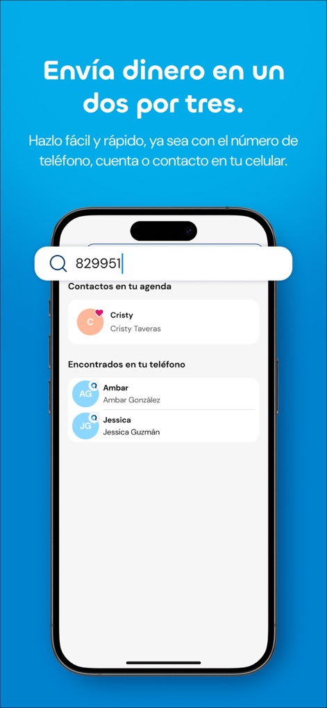 Qik Banco Digital - Transferring funds is streamlined by accessing phone contacts directly, allowing users to search by number and select recipients from their address book.