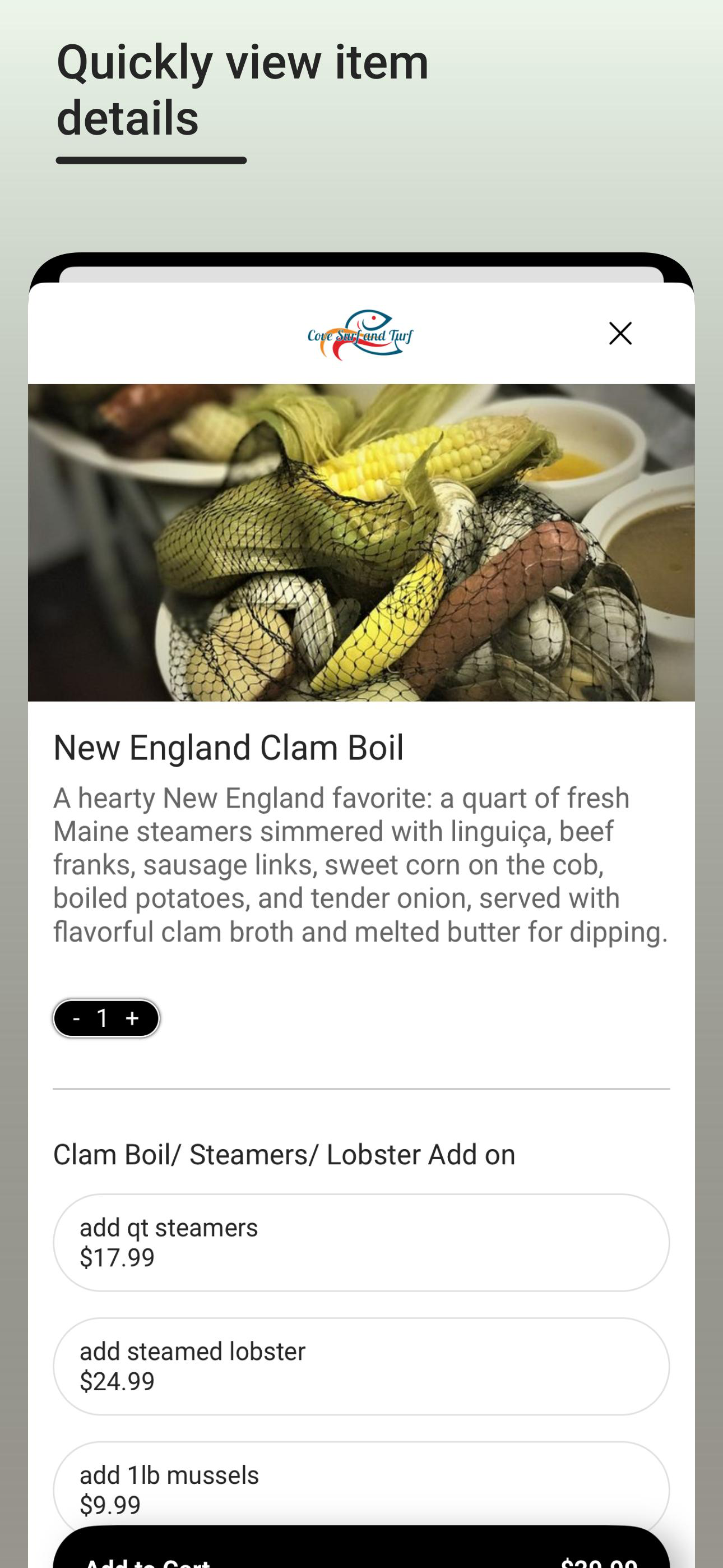 Cove Surf and Turf screenshot 3