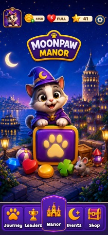 Moonpaw Manor: Cat Match 3 Screenshot 4 of 4