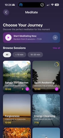 SahajaYoga-Meditation iPhone screenshot