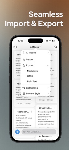 Mindrafts - Local AI Notes Screenshot 4 of 6