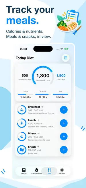 Today Weight: Diet & Calories screenshot 3