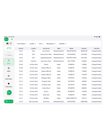 ACE Wizard TM44 AC Inspections iPad screenshot