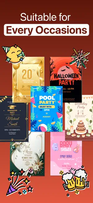 Birthday Online Text Invites screenshot 4