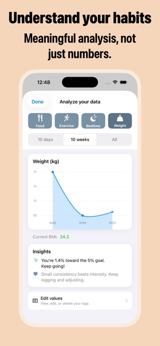 ChosenWeight simple tracker Screenshot 1 of 6